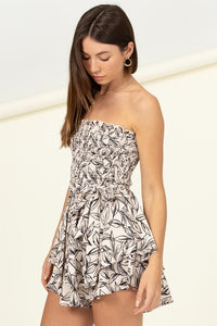 TREAT ME RIGHT SLEEVELESS RUFFLED ROMPER