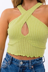 CRISS CROSS CROP TOP