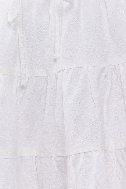 SMOCKING WAIST FLARE SKIRT