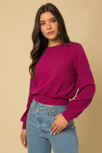 Dare to Be Bold Back Open Tie Sweater Top