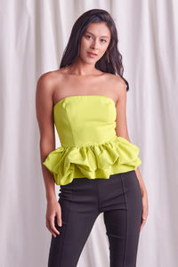 Off Shoulder Ruffle Sleeveless Top