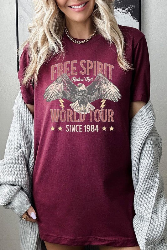 Free Spirit Eagle World Tour Graphic T Shirts