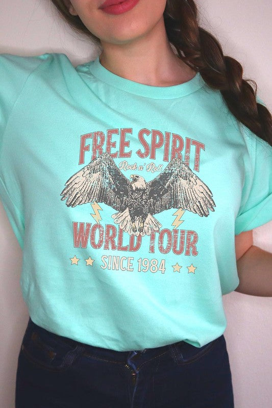 Free Spirit Eagle World Tour Graphic T Shirts