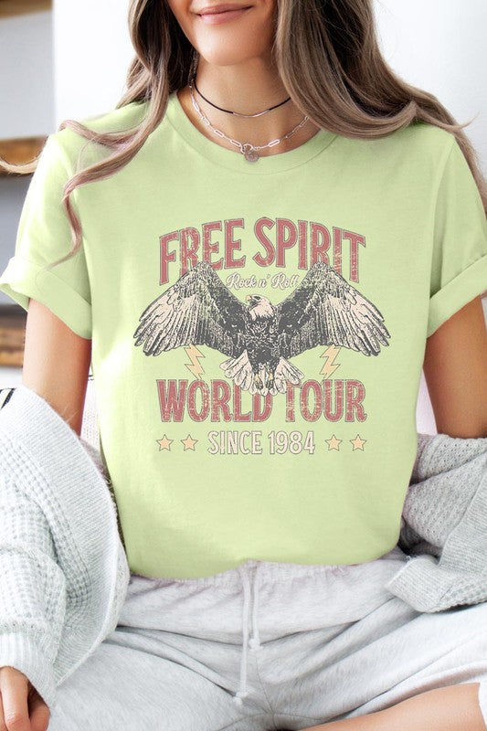 Free Spirit Eagle World Tour Graphic T Shirts