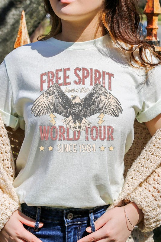 Free Spirit Eagle World Tour Graphic T Shirts