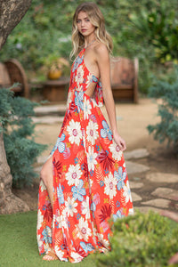 Serene Maxi Backless Halter Maxi Dress