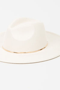 Fame Slice of Chic Herringbone Chain Fedora Hat