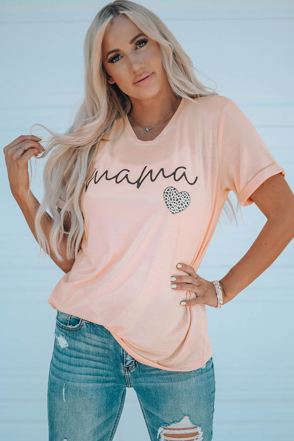 MAMA Heart Graphic Tee Shirt