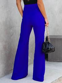 Front Slit Flare Leg Pants