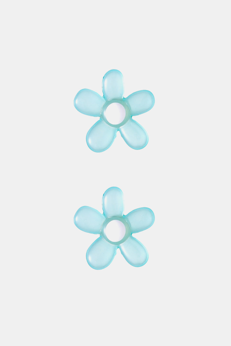 Flower Shape Resin Earrings