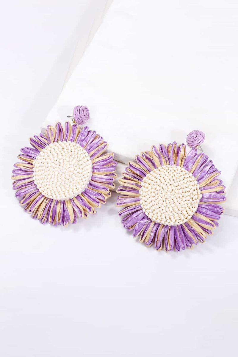 Flower Shape Dangle Earrings