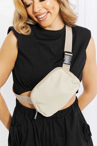 Buckle Zip Closure Fanny Pack